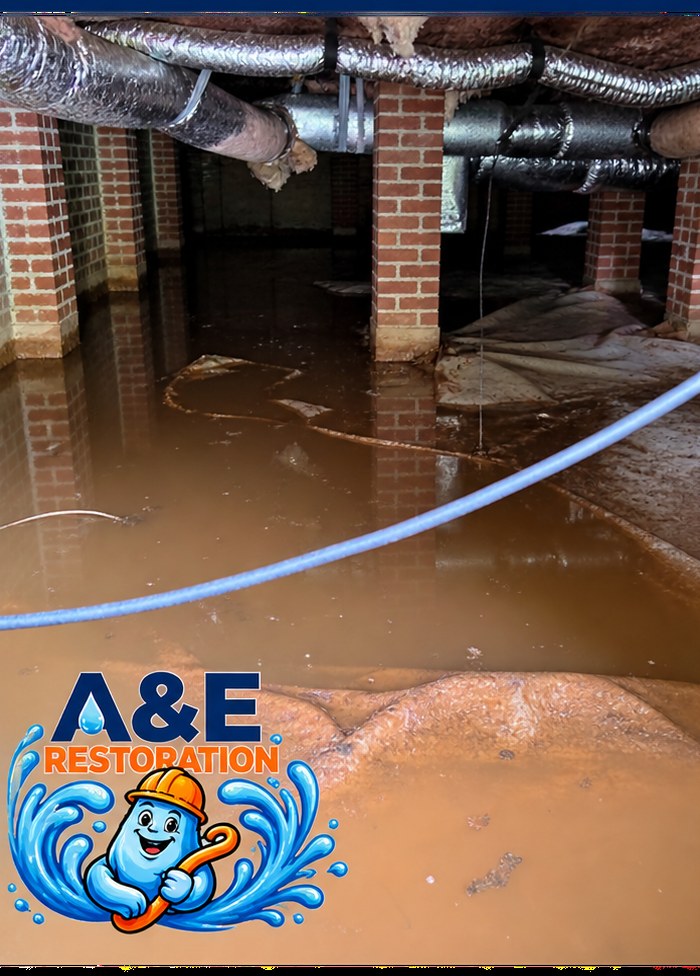 Flooded Crawlspace Recovery — before
