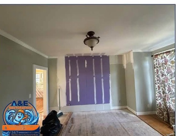 Drywall Hang, Mud & Paint — before